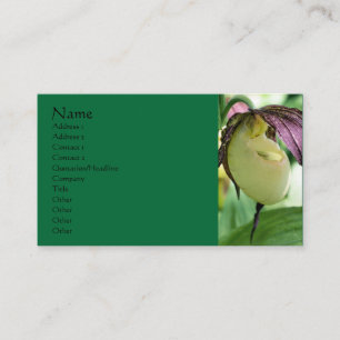 Carte de visite de fleurs d'orchidées blanches