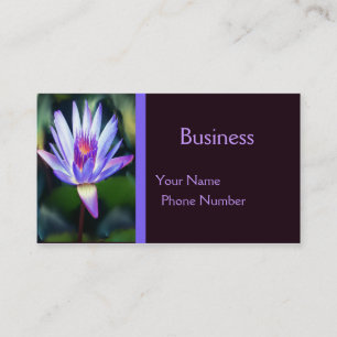 Carte de visite de fleurs Lotus