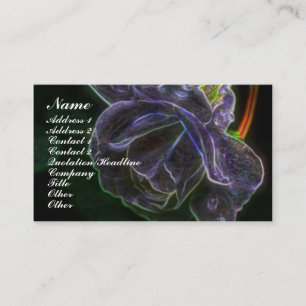 Carte de visite de fleurs Rose violet Imaginaire