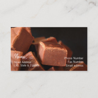 Carte de visite de fondant