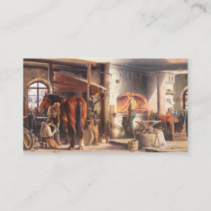 Carte de visite de forgeron forgeron