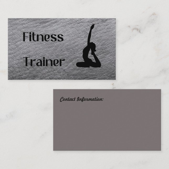 Carte de visite de formation (Devant / Derrière)