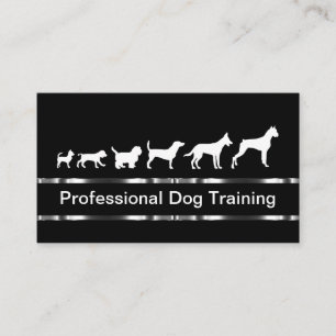 Carte de visite de formation de chien classique Mo