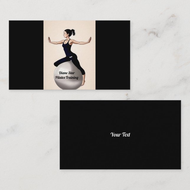 Carte de visite de formation Pilates (Devant / Derrière)