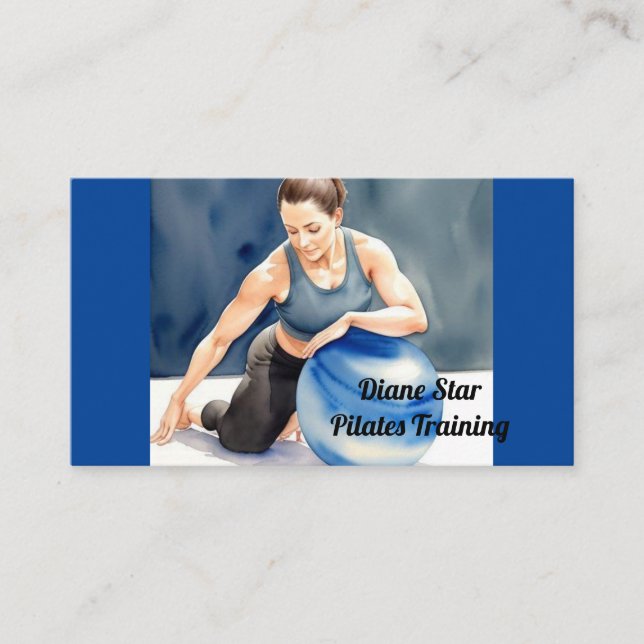 Carte de visite de formation Pilates (Devant)