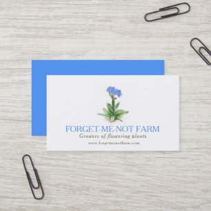 Carte de visite de fournisseurs de plante de ferme
