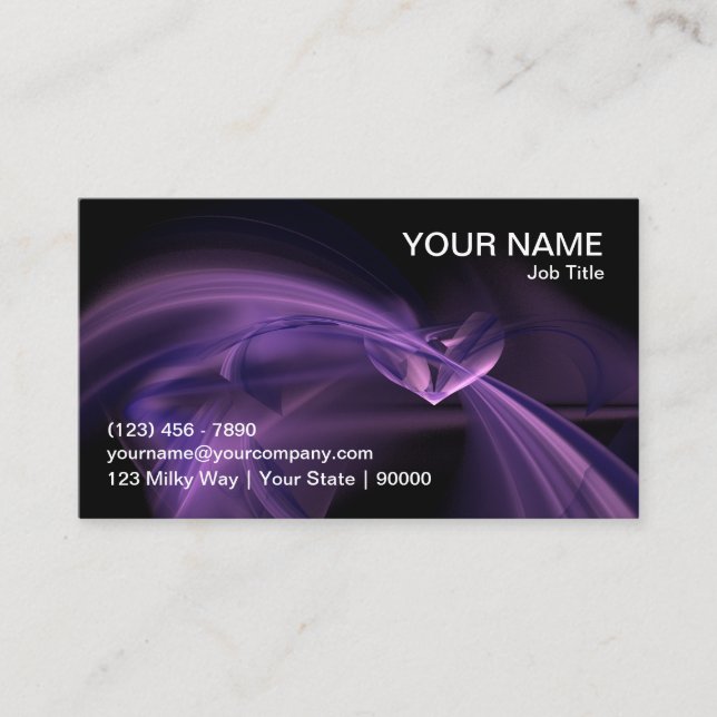 Carte de visite de fractale de Purple Heart (Devant)