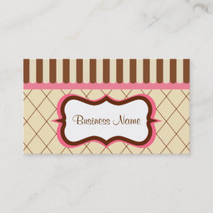 Carte de visite de framboise de chocolat