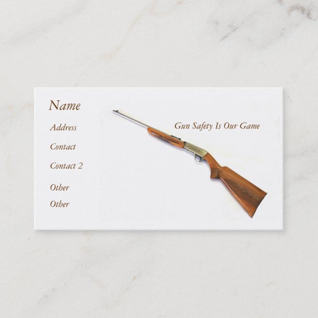 Carte de visite de fusil (Devant)