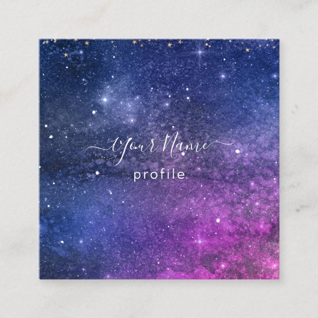 carte de visite de galaxie élégant (Devant)