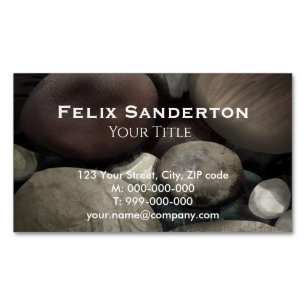 Carte de visite de galets