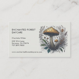 Carte de visite de garderie Boho Rainbow