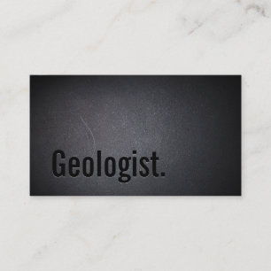 Carte de visite de géologue professionnel Black O