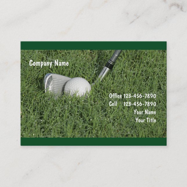 Carte de visite de golf (Devant)