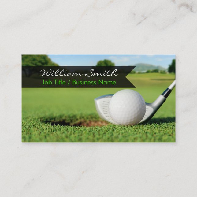 Carte de visite de golf (Devant)