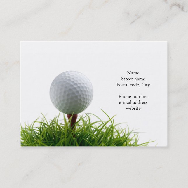 Carte de visite de golf (Devant)