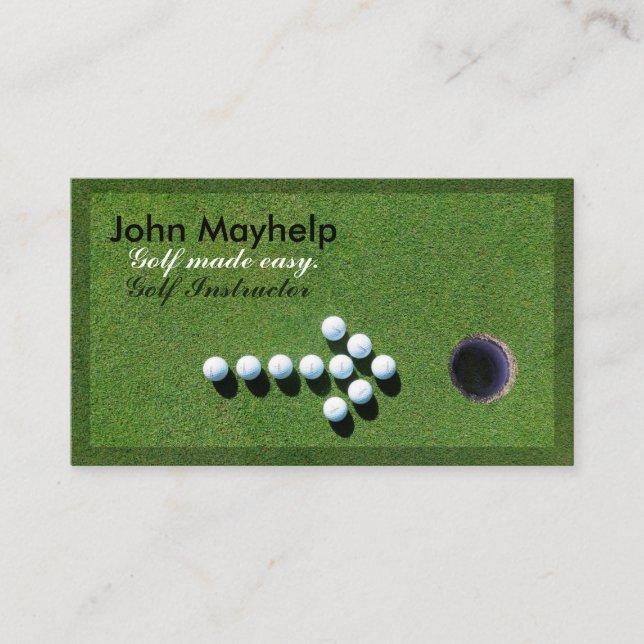CARTE DE VISITE DE GOLF, CARTE DE VISITE (Devant)