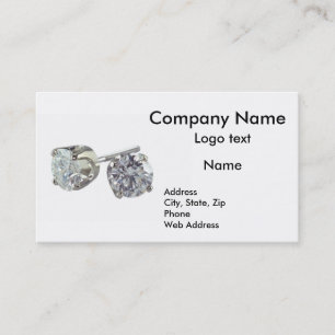 Carte de visite de goujon de diamant