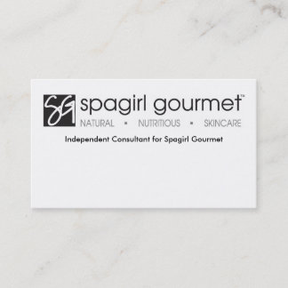 Carte de visite de gourmet de Spagirl