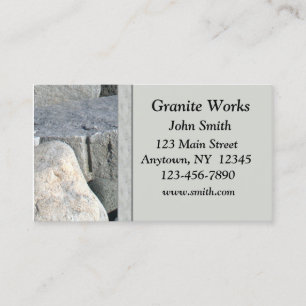 Carte de visite de granit