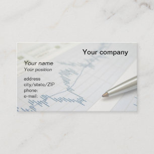 Carte de visite de graphique et "de stylo de