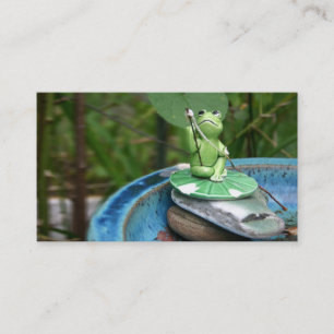 Carte de visite de grenouille