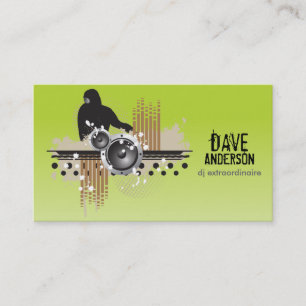 Carte de visite de groupe DJ (Funky Disk Jockey)