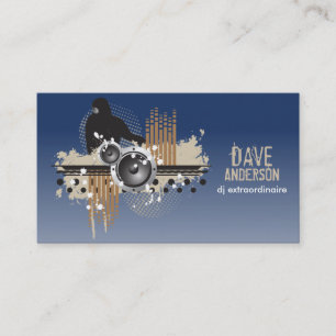 Carte de visite de groupe DJ (Funky Disk Jockey)