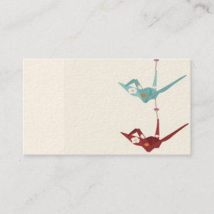 Carte de visite de grue Origami