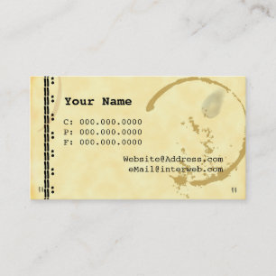Carte de visite de Grunge de la machine à écrire à