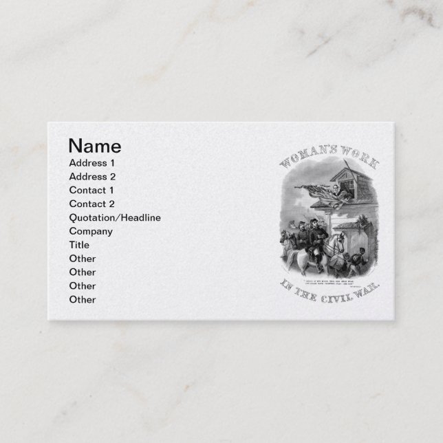 Carte de visite de guerre civile (Devant)