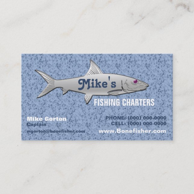 Carte de visite de guide de pêche (Devant)