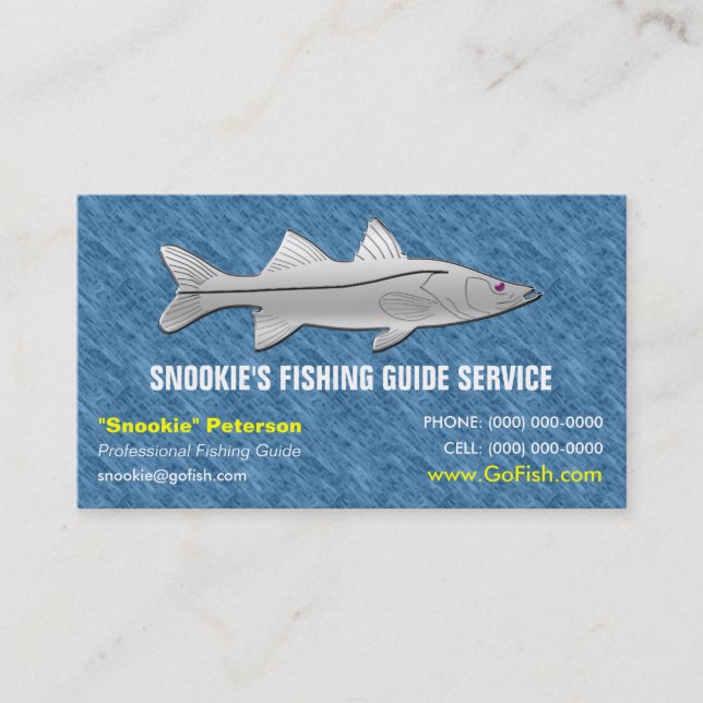 Carte de visite de guide de pêche (Devant)