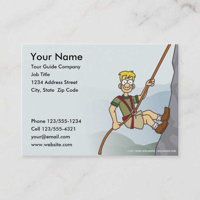 Carte de visite de guide touristique (Devant)
