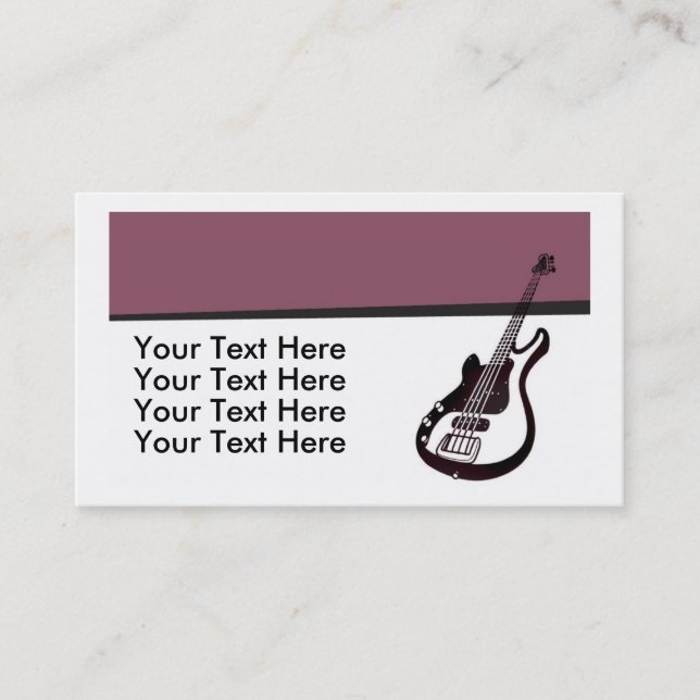 Carte de visite de guitare (Devant)