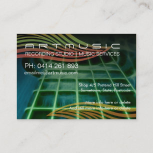 Carte de visite de guitare Art Acoustico