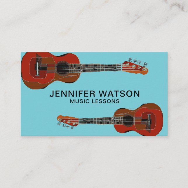 Carte de visite de guitares (Devant)