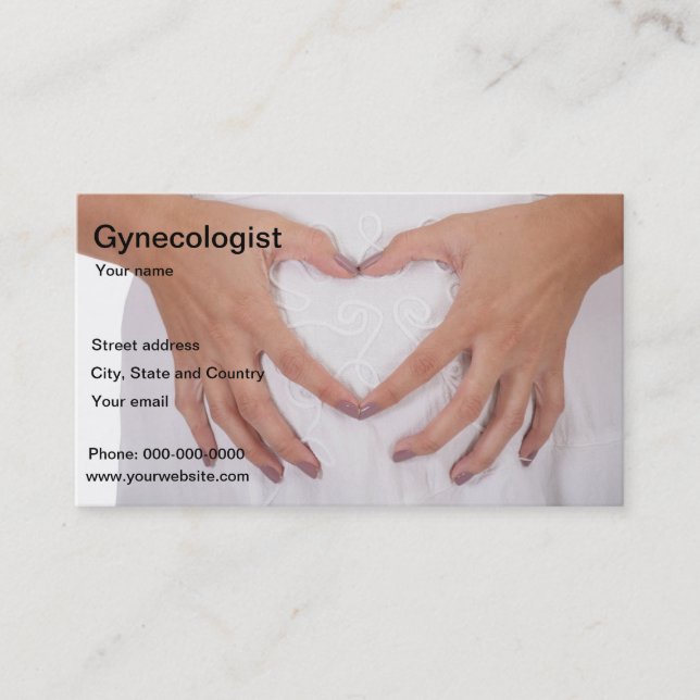 carte de visite de gynécologue (Devant)
