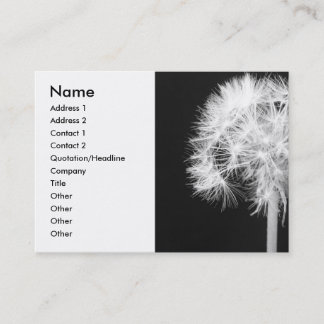Carte de visite de Haiku de pissenlit