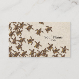 Carte de visite de Hatchlings de tortue de mer