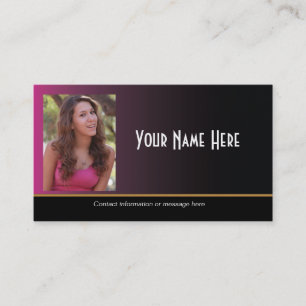 Carte de visite de Headshot d'acteur