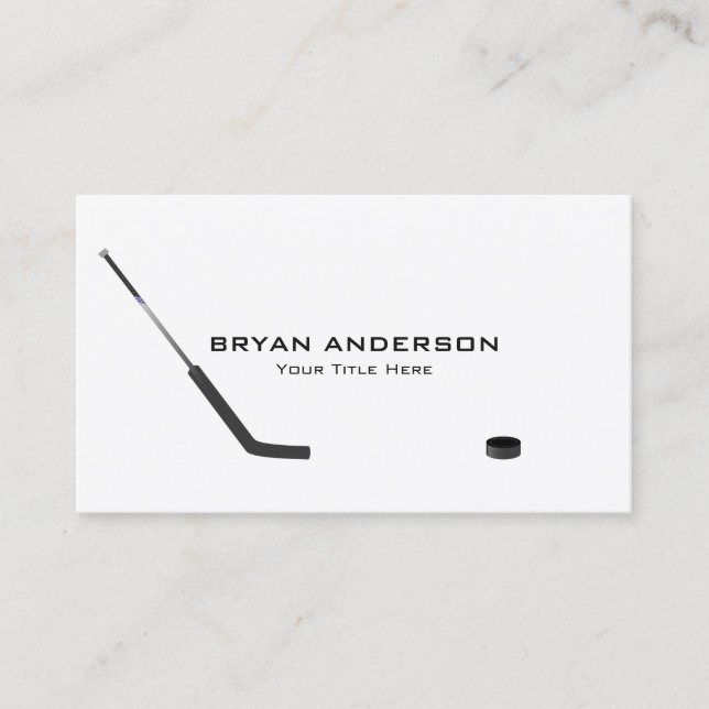 Carte de visite de hockey (Devant)