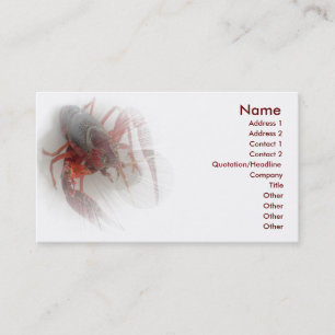 Carte de visite de homard