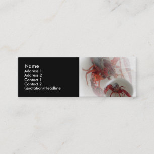 Carte de visite de homards