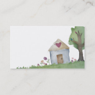 carte de visite de jardin de maison d'amour