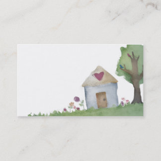 carte de visite de jardin de maison d'amour