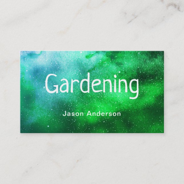 Carte de visite de jardinage de gardien de jardin (Devant)