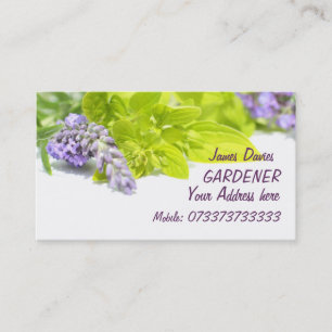 Carte de visite de jardinier