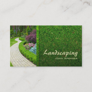 Carte de visite de jardinier de jardin paysager