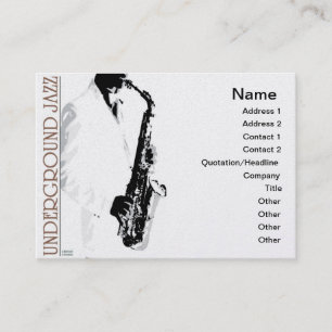 Carte de visite de jazz souterrain